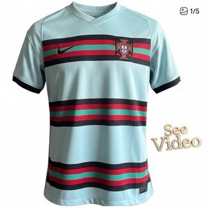👛 (ANY 2/$45) NIKE Portugal 2020-21 Away Dri-Fit Short Sleeve Jersey